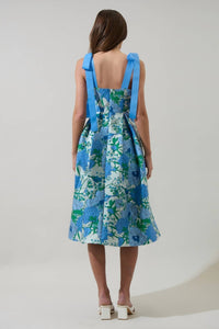 Sugarlips - Willa Floral Dina Pleated Midi Dress