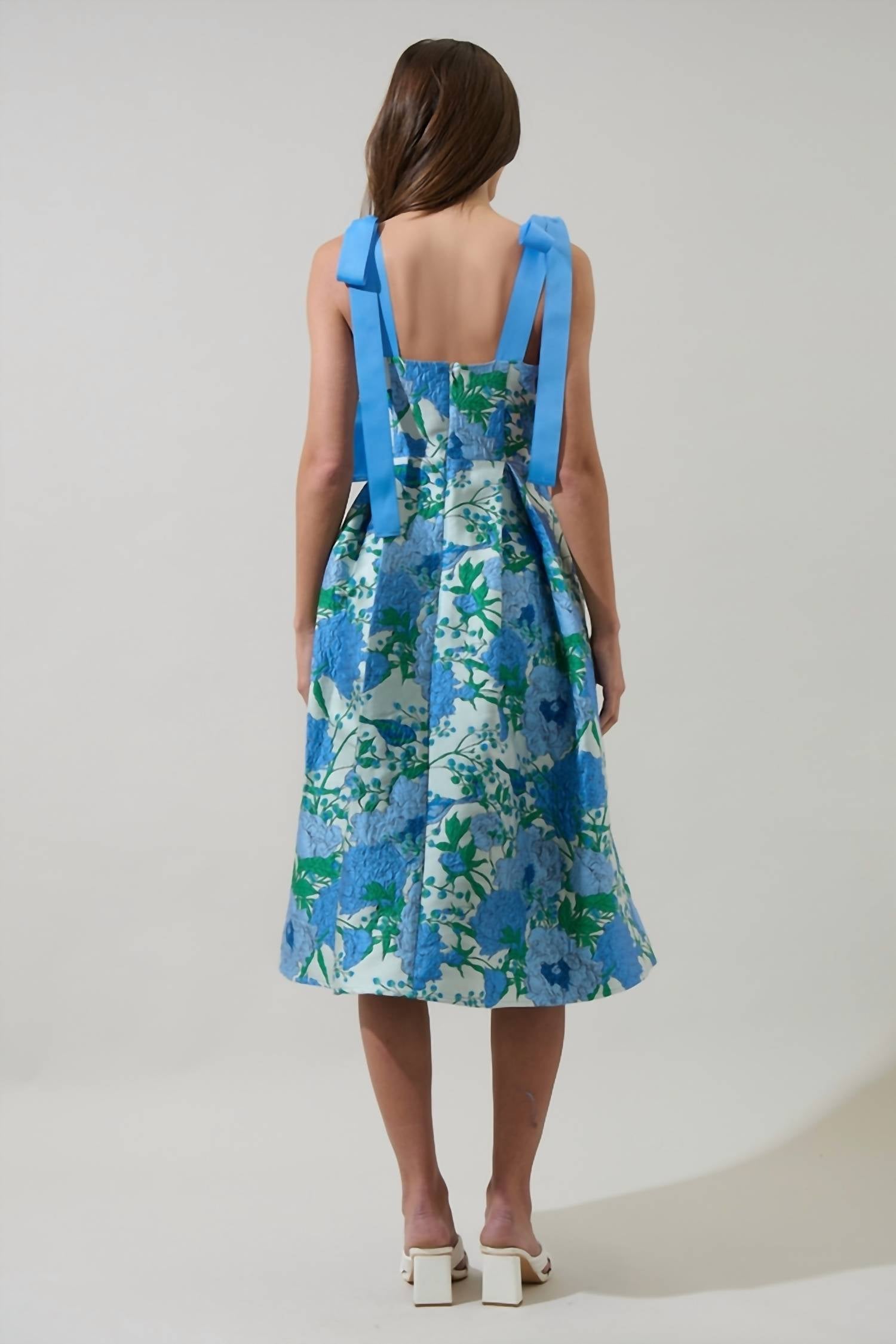Sugarlips - Willa Floral Dina Pleated Midi Dress