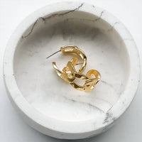 Virtue Jewelry Design - Women's Small Chain Link Hoop Earrings