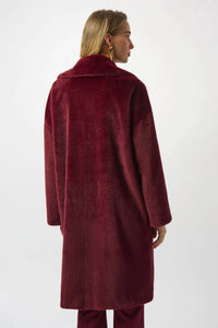 Joseph Ribkoff - FAUX FUR STRAIGHT COAT