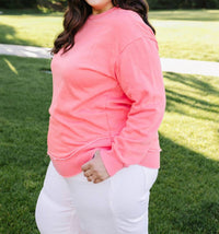 Michelle Mae Denise Sweatshirt in coral - women's top - view 7