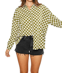 Pretty Garbage - Fiorella Checkered Blouse