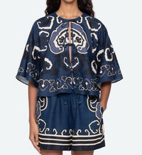 Sea - Blaise Print Top