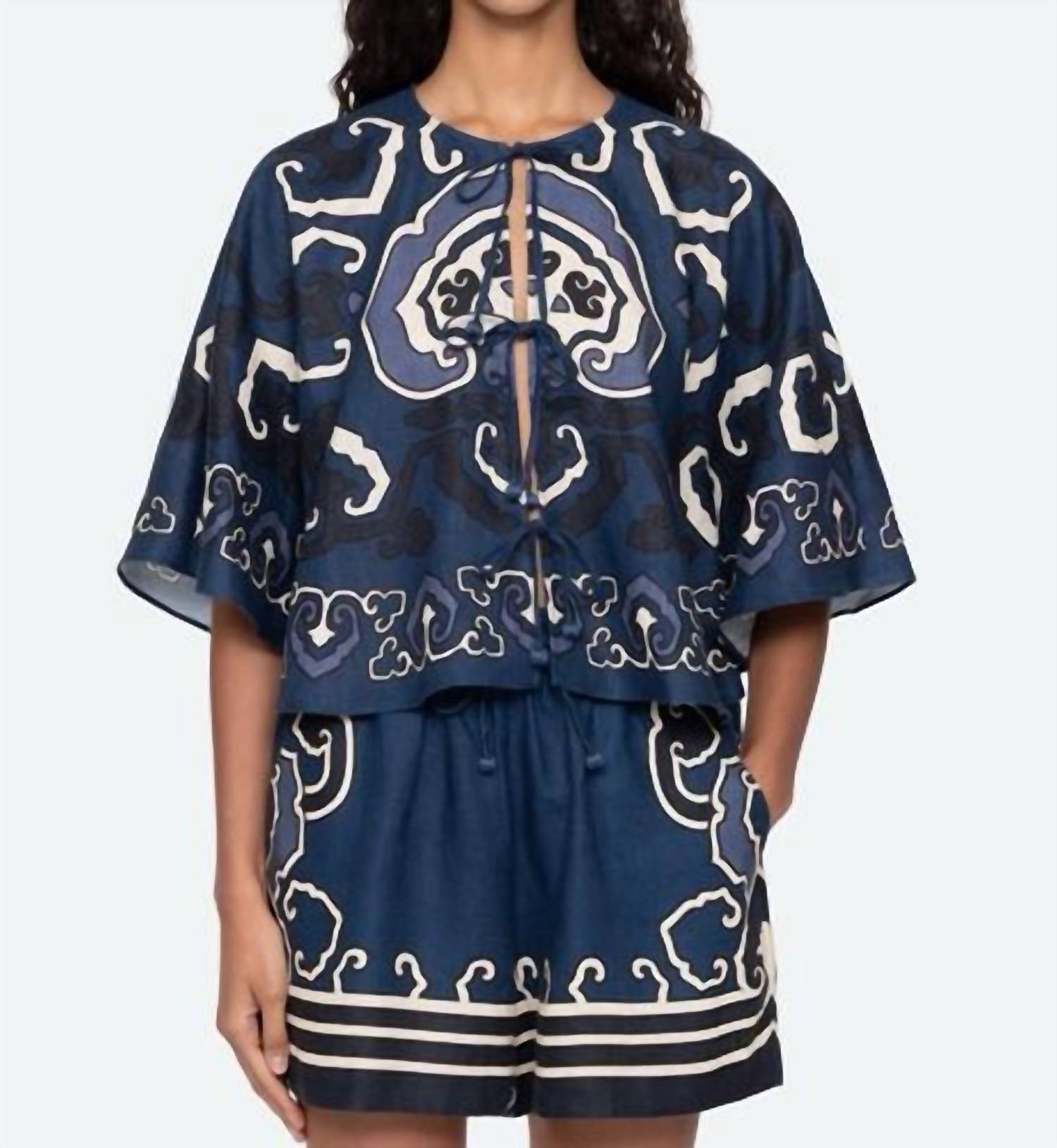 Sea - Blaise Print Top