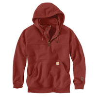 carhartt Men's Rain Defender Loose Fi Hoodie in red - men's shirt - detail view
