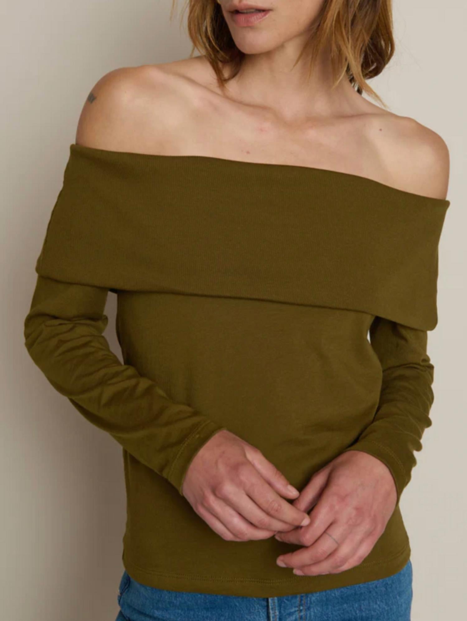 Nation Ltd - Kate Off Shoulder Long Sleeve Top