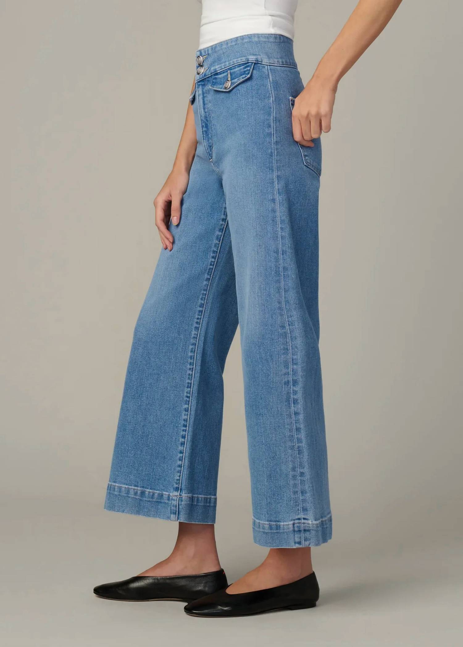Joe'S Jeans - Ellia Wide Leg Ankle Jean