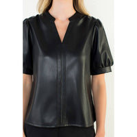 Thml - Puff Sleeve Leather Top