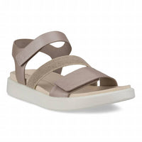 ECCO Women's Flowt Sandal in grey rose metallic - women's sandal