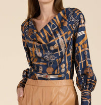 Tyler Boe - Olivia Silk Equestrian Top
