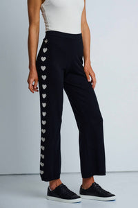 LISA TODD Women's Love Track Pant in black - women's pants