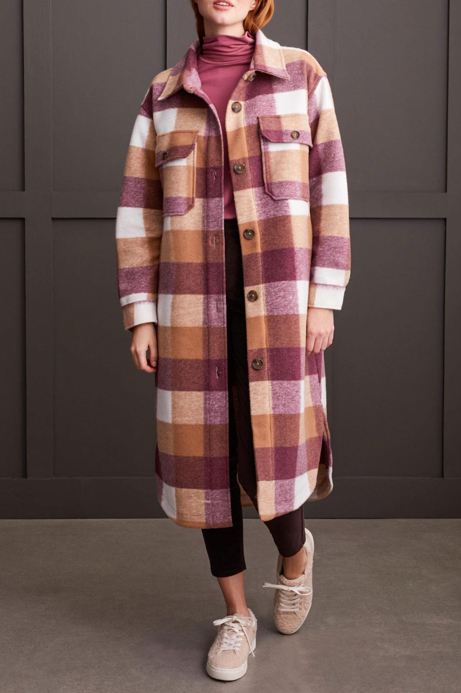 Tribal - Plaid Long Shacket