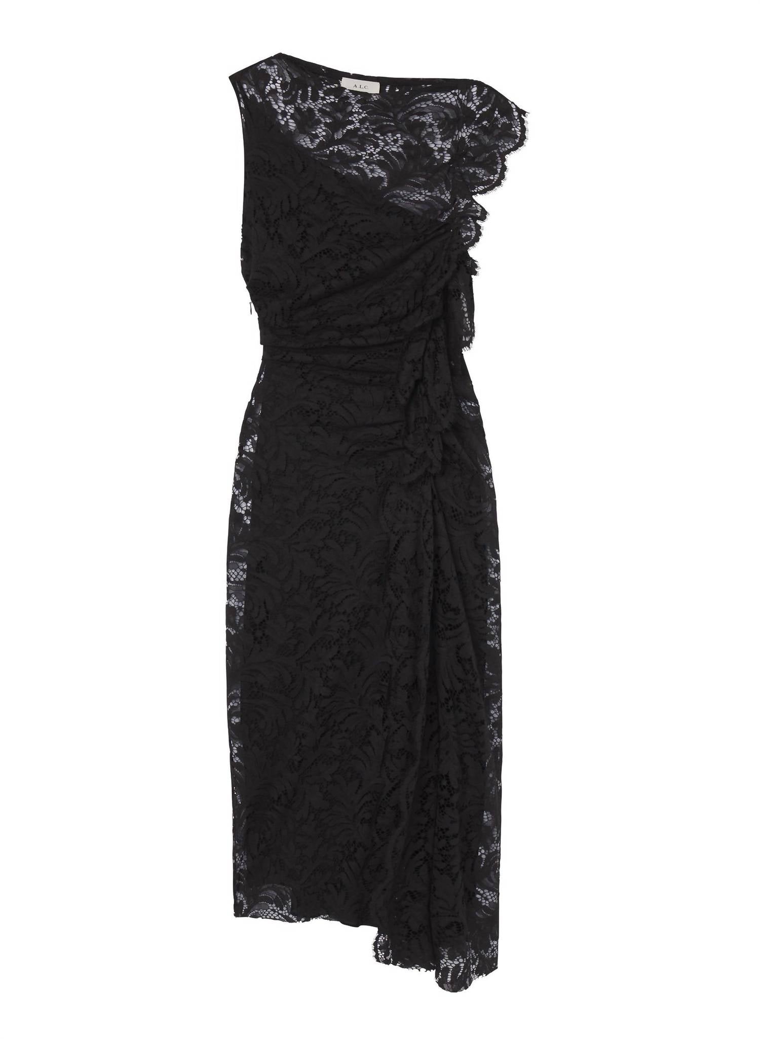A.L.C. Astrid Lace Midi Dress in black - women's dress - view 6