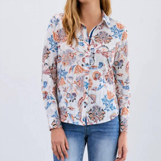 Fdj - Jacquard Paisley Print Shirt