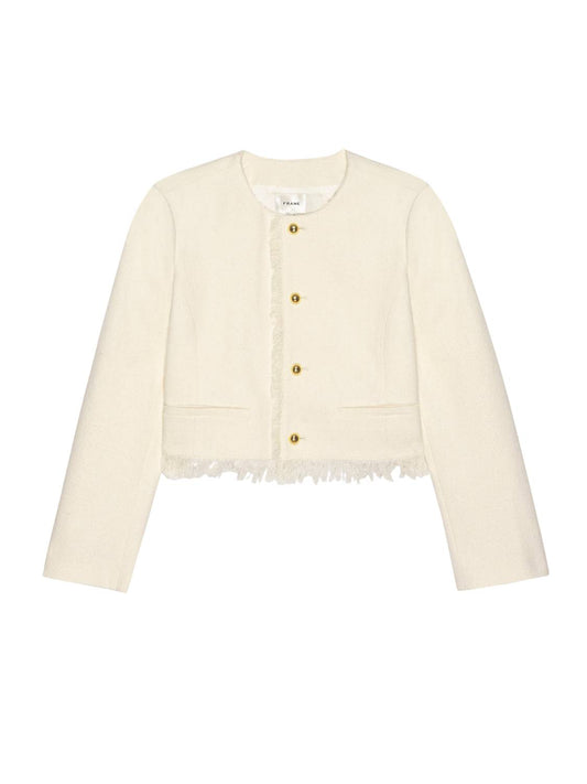 Frame - Women's Tweed Fringe Jacket