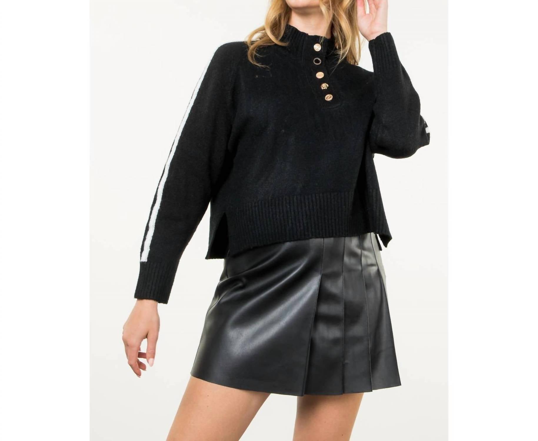 Thml - Half Button Knit Sweater