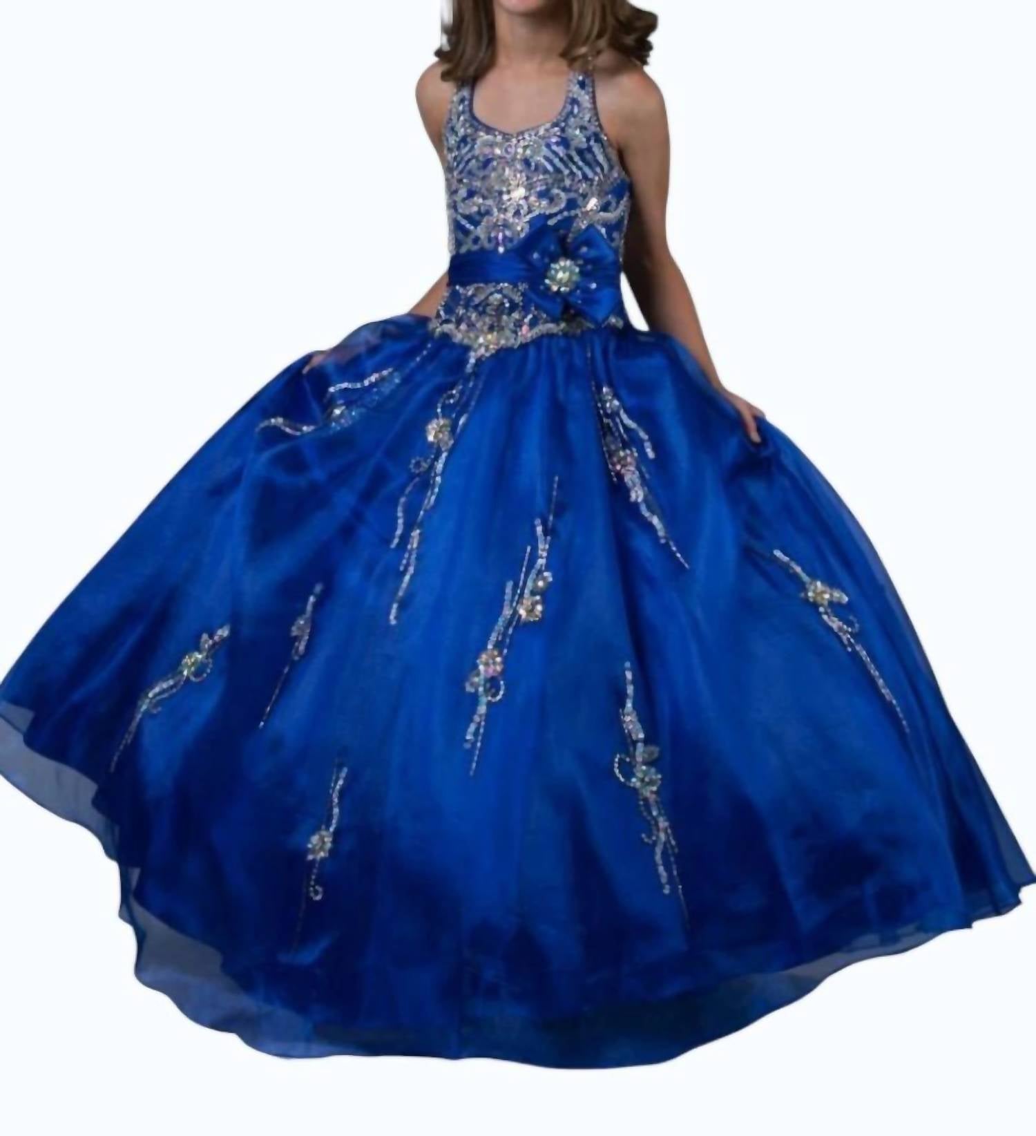 Little Rosie - Girl's Long National Pageant Dress