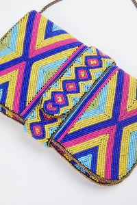 HEERA HANDMADE BEADED SHOULDER CLUTCH BAG