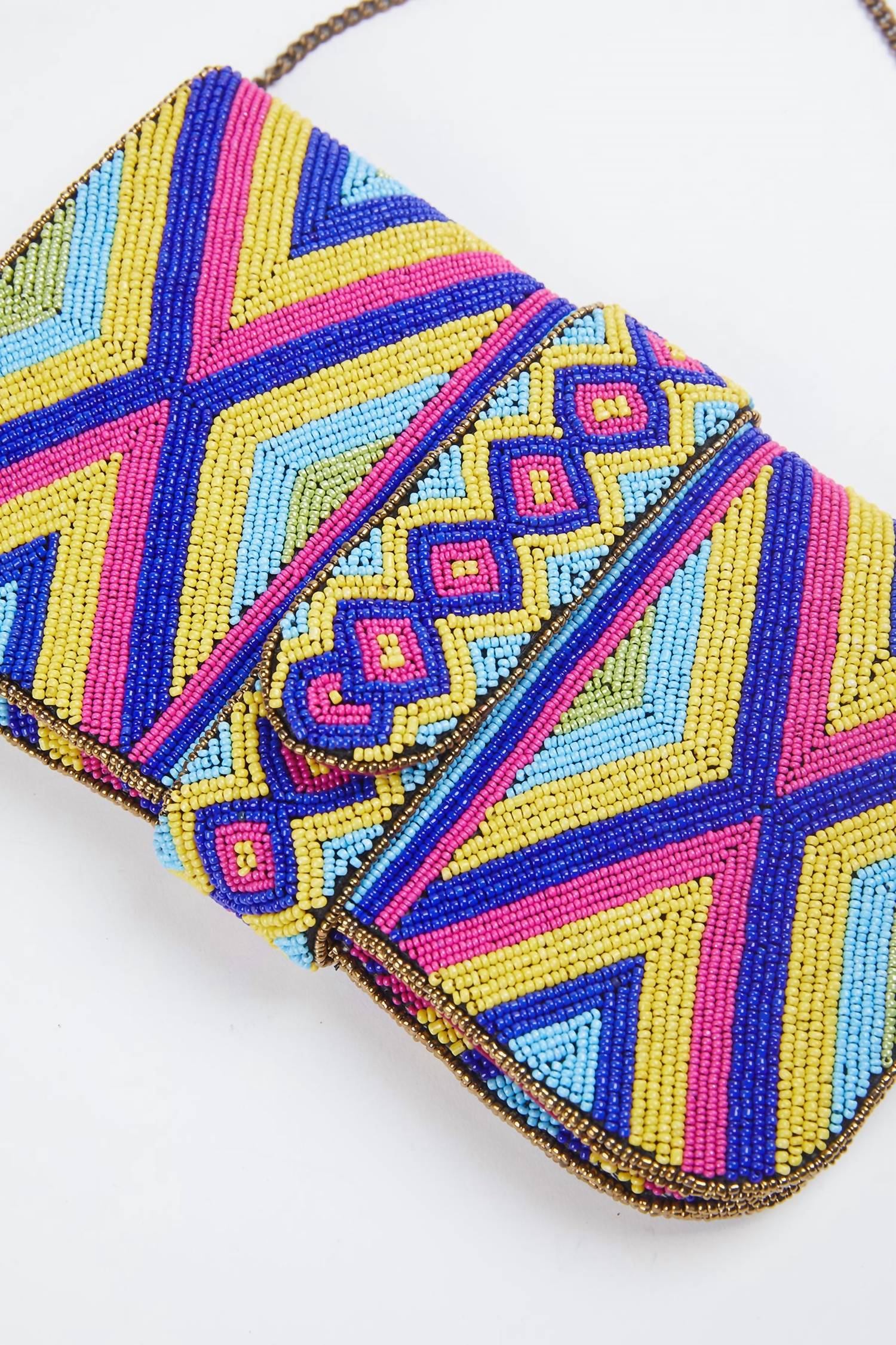 HEERA HANDMADE BEADED SHOULDER CLUTCH BAG
