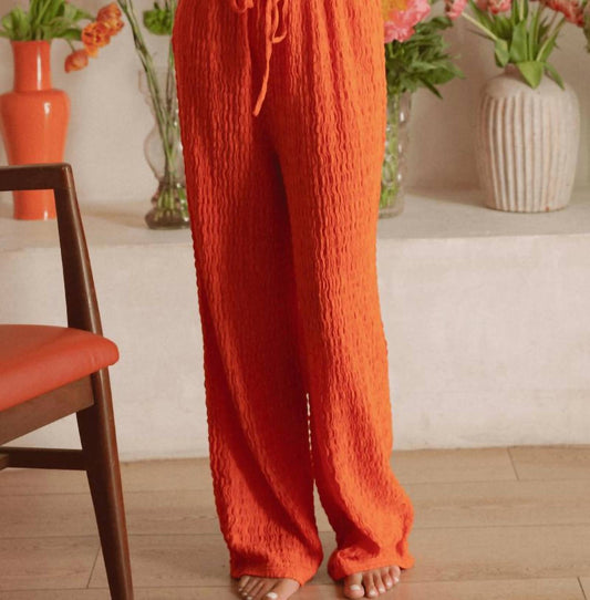 Montce - Drawstring Wide Leg Pant