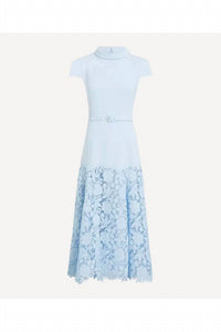 Self-Portrait - Crepe Lace Midi Dress