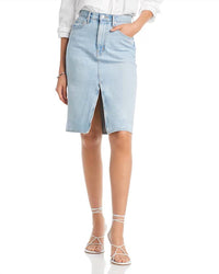 Derek Lam 10 Crosby - Cotton Juliet High Rise Denim Skirt