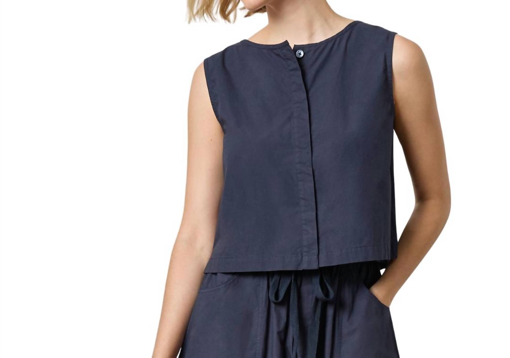Lilla P - Hidden Placket Sleeveless Top