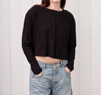 Stateside - Women's Cloud Jersey Long Sleeve Boxy Crew Sweatshirt