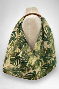 Jijou Capri - Women's Giselle Printed Cotton Canvas Oversized Hobo Bag