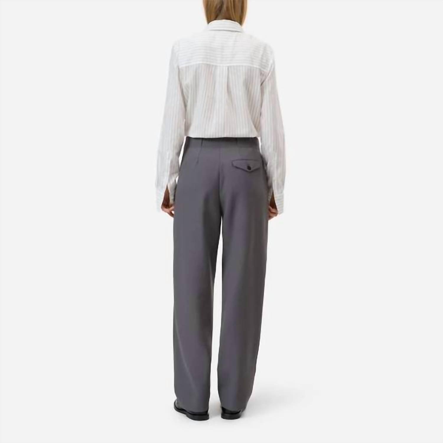 CLOSED Mawson Straight-Leg Trouser Pant in led grey - women's pants - view 7