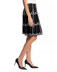 Nzt By Nic+Zoe - Etched Plaid Knit Skirt