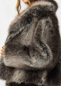 Lovestitch - Ombre Faux Fur Jacket