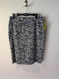 LISETTE Women's Bamboo Print Skirt in black and white - women's skirt