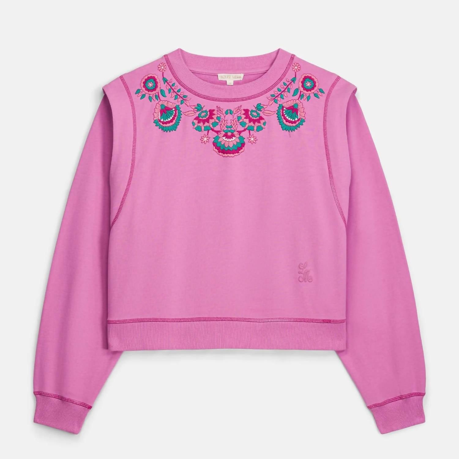 Louise Misha - Ostrea Embroidered Sweatshirt