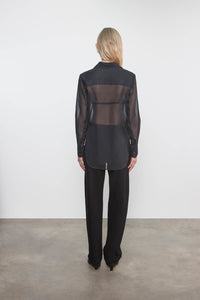 Enza Costa - COTTON ORGANZA FITTED SHIRT