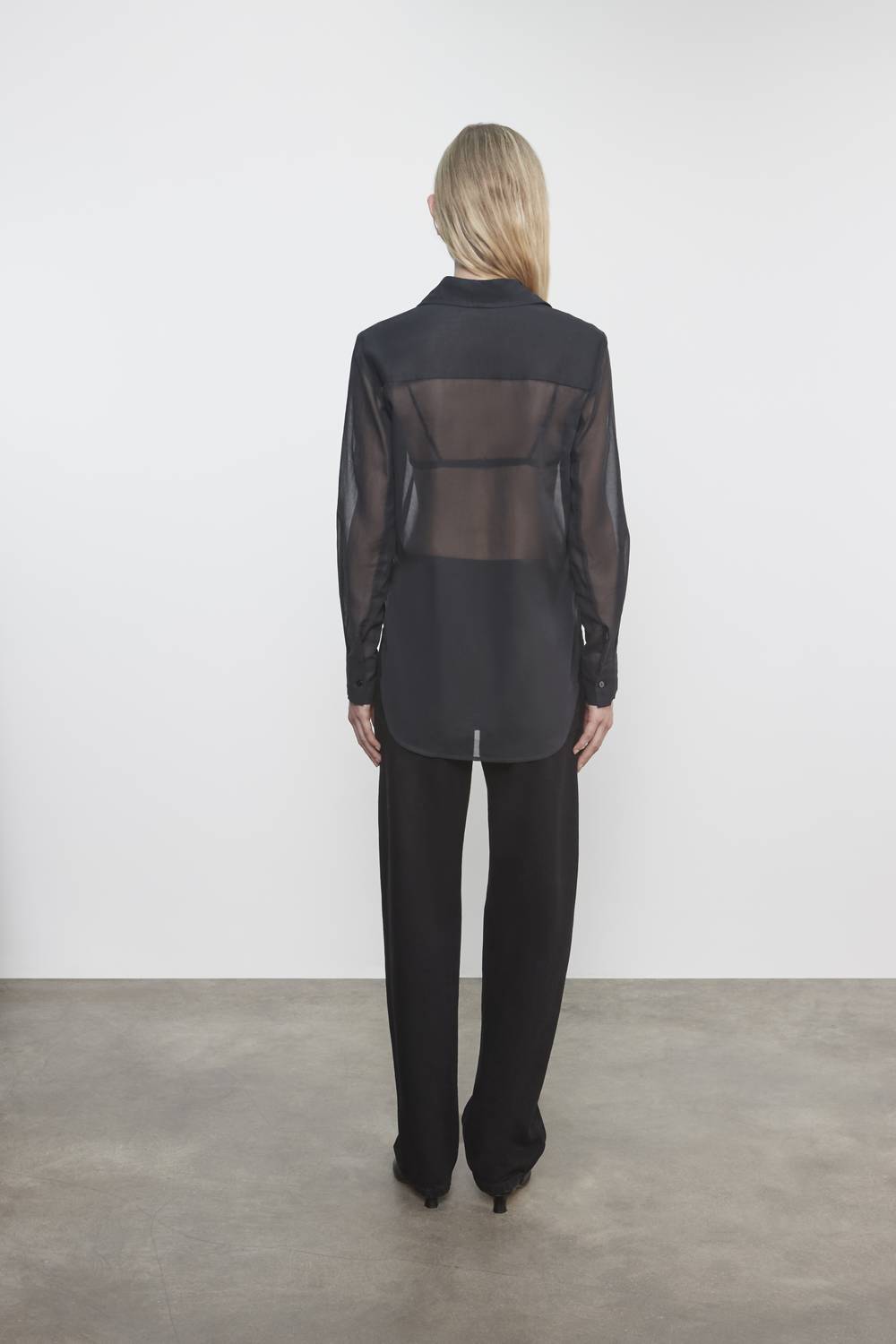 Enza Costa - COTTON ORGANZA FITTED SHIRT