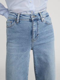 FRAME Le Slim Palazzo Jeans in ripple - women's jeans - view 5