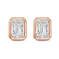 Diana M Jewels - Women's Emerald Lab-grown Diamond Stud Earrings (4.00 Tcw) - Signature Plus