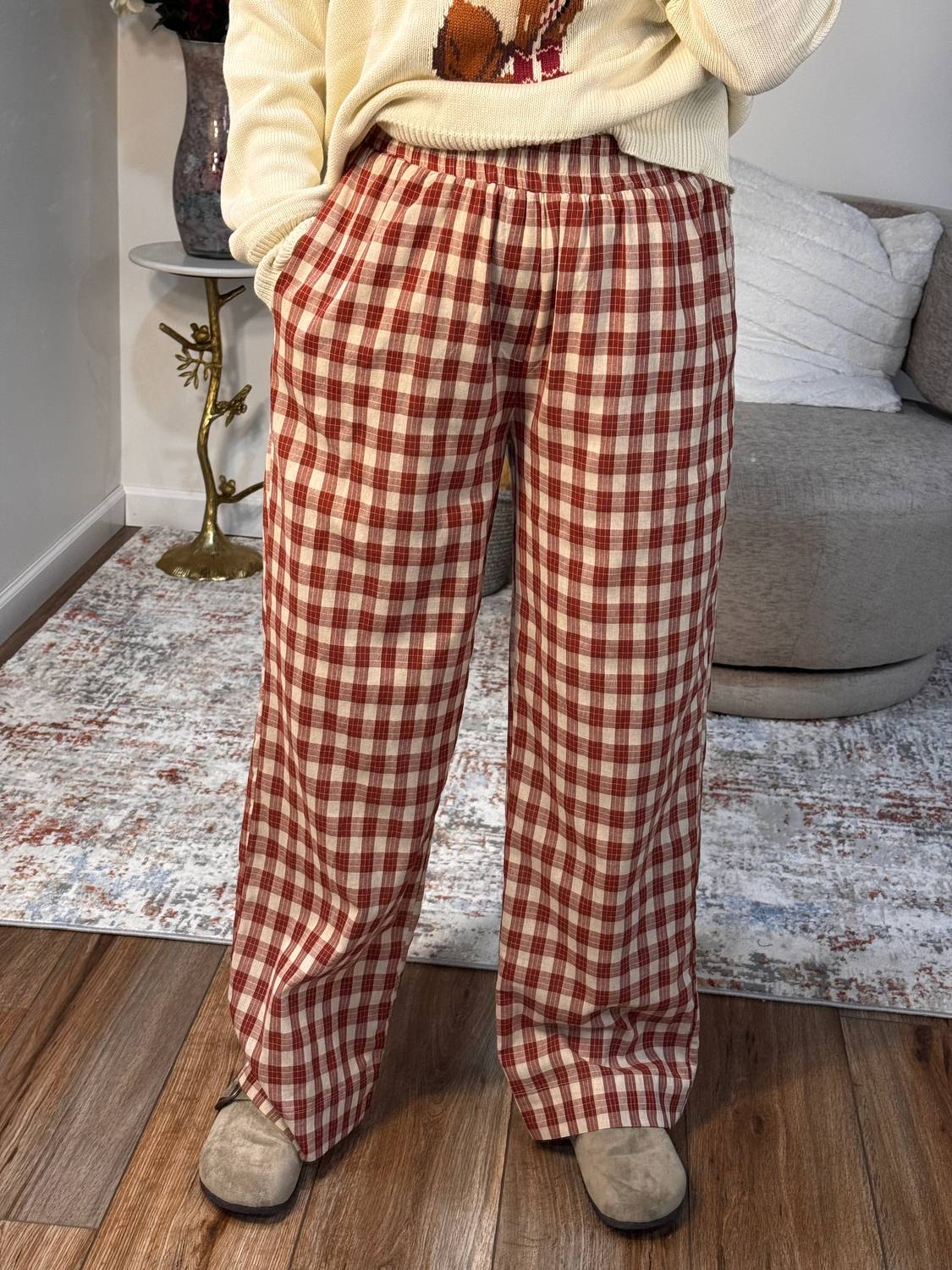 Wishlist - Women's Sydney Cotton Plaid Pants