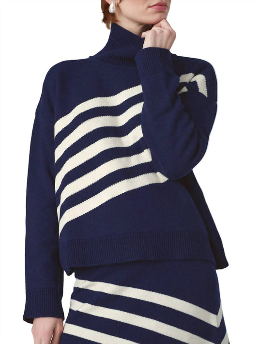 Mii Fashionhaus - Diagonal Wool-cashmere Sweater