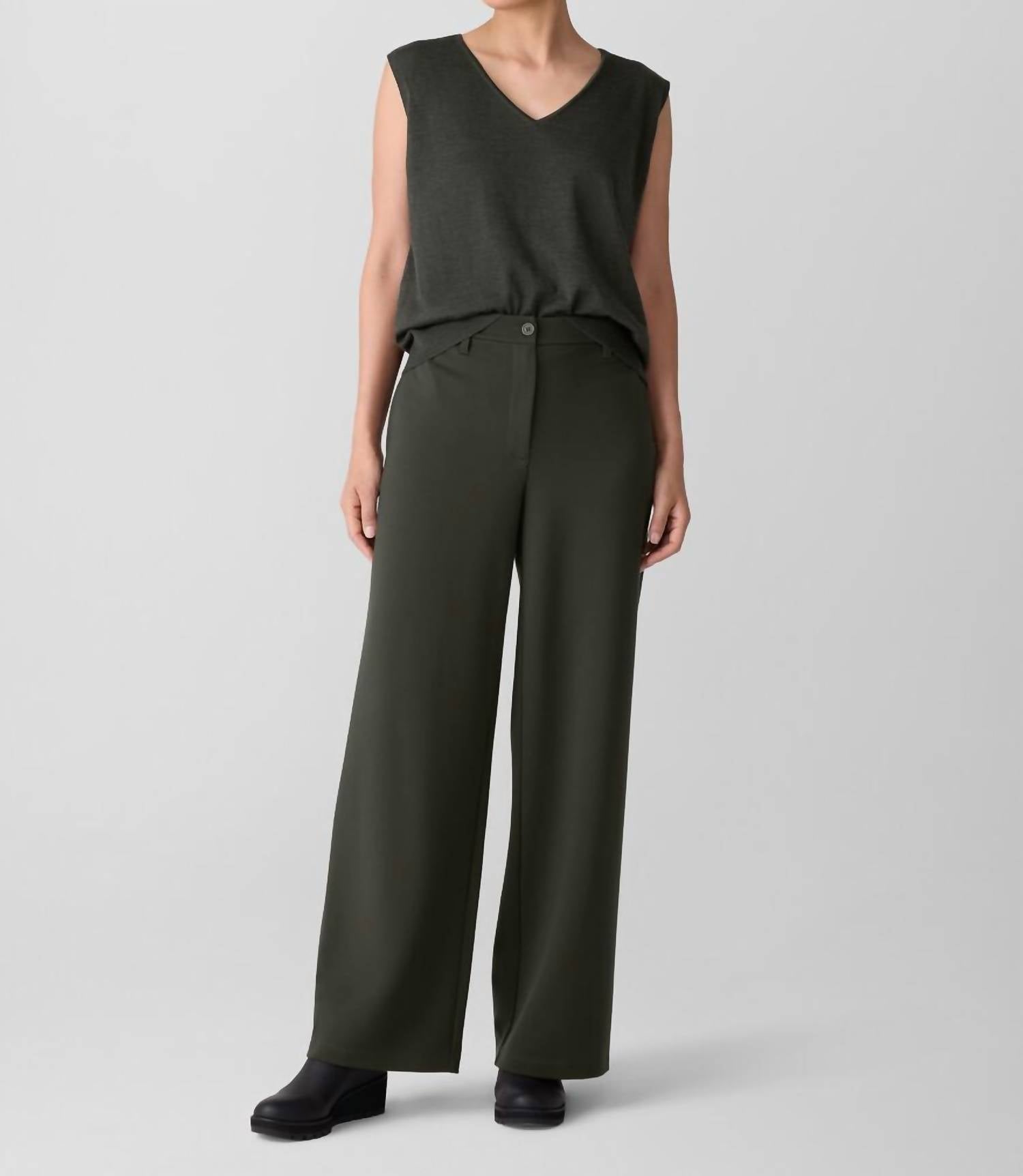 Eileen Fisher - Wide Leg Ponte Pants