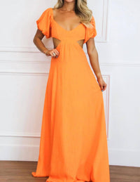 Luxxel - Eyes On Paradise Cutout Maxi Dress