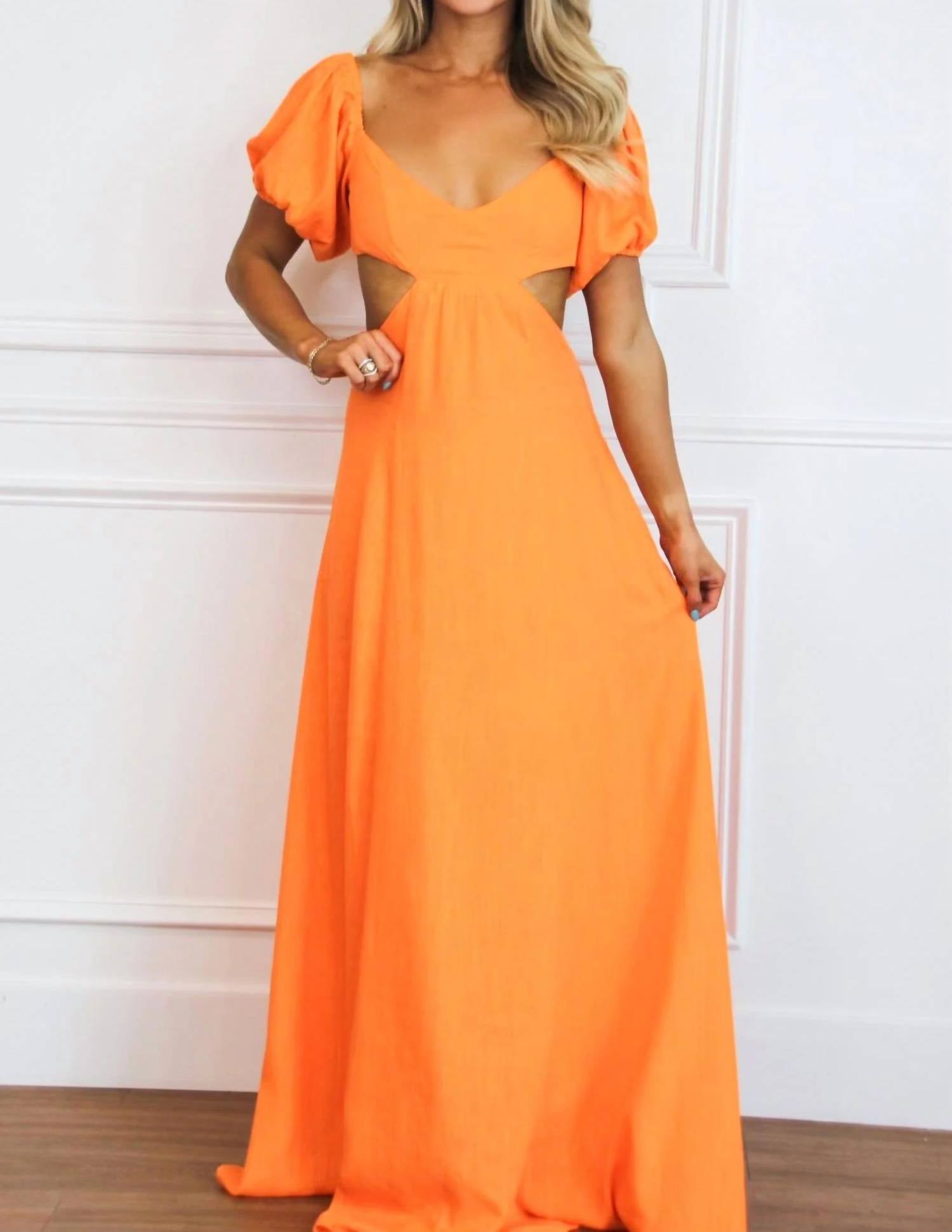 Luxxel - Eyes On Paradise Cutout Maxi Dress