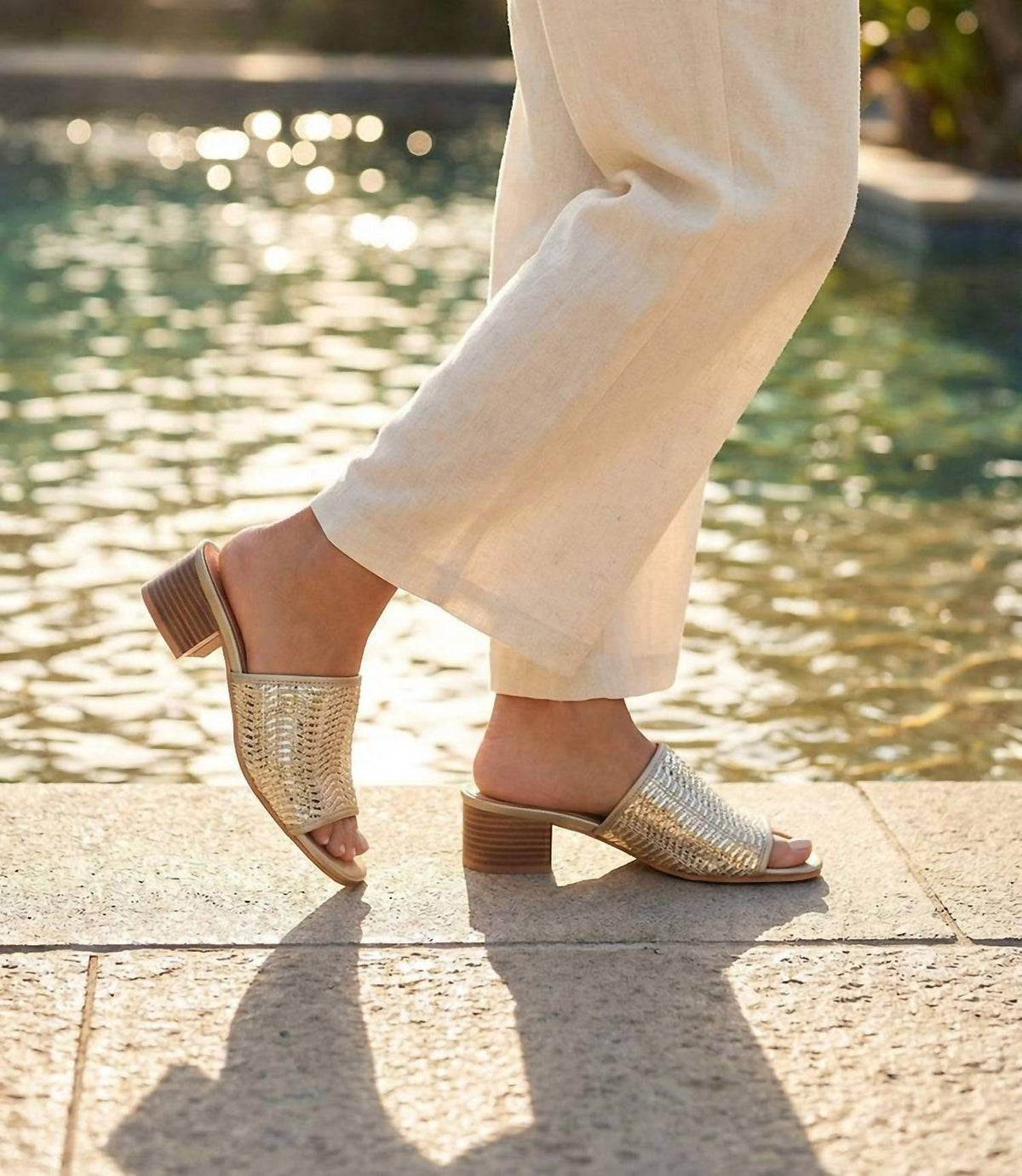 Seychelles - Women's Pepper 2 Woven Mid Heel Sandals