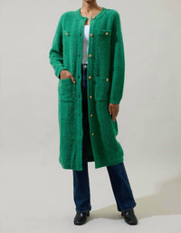 Sugarlips - Sanford Button Down Midi Cardigan