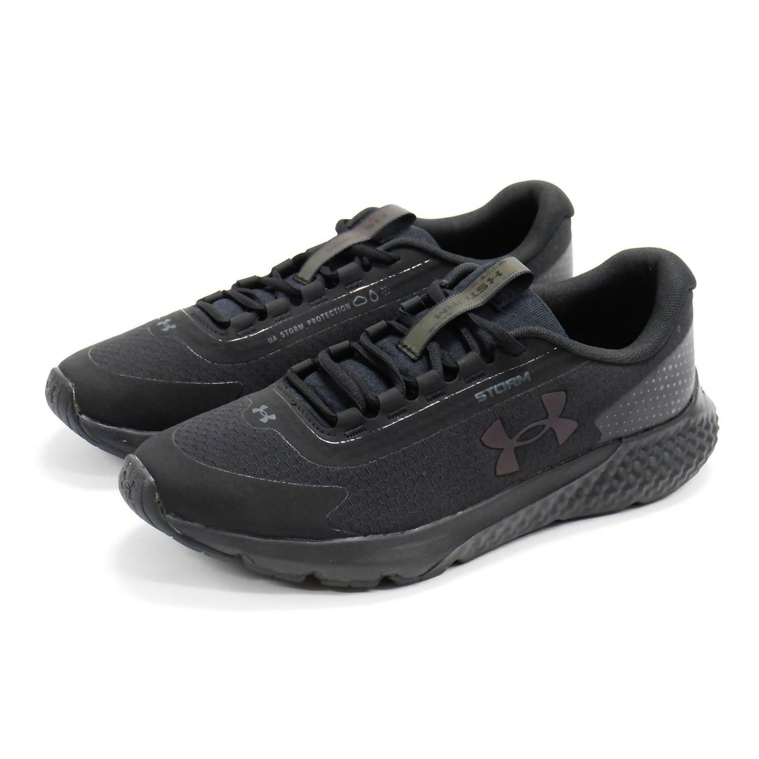UNDER ARMOUR Women's Charged Rogue 3 Storm Running Shoe in black - women's shoe