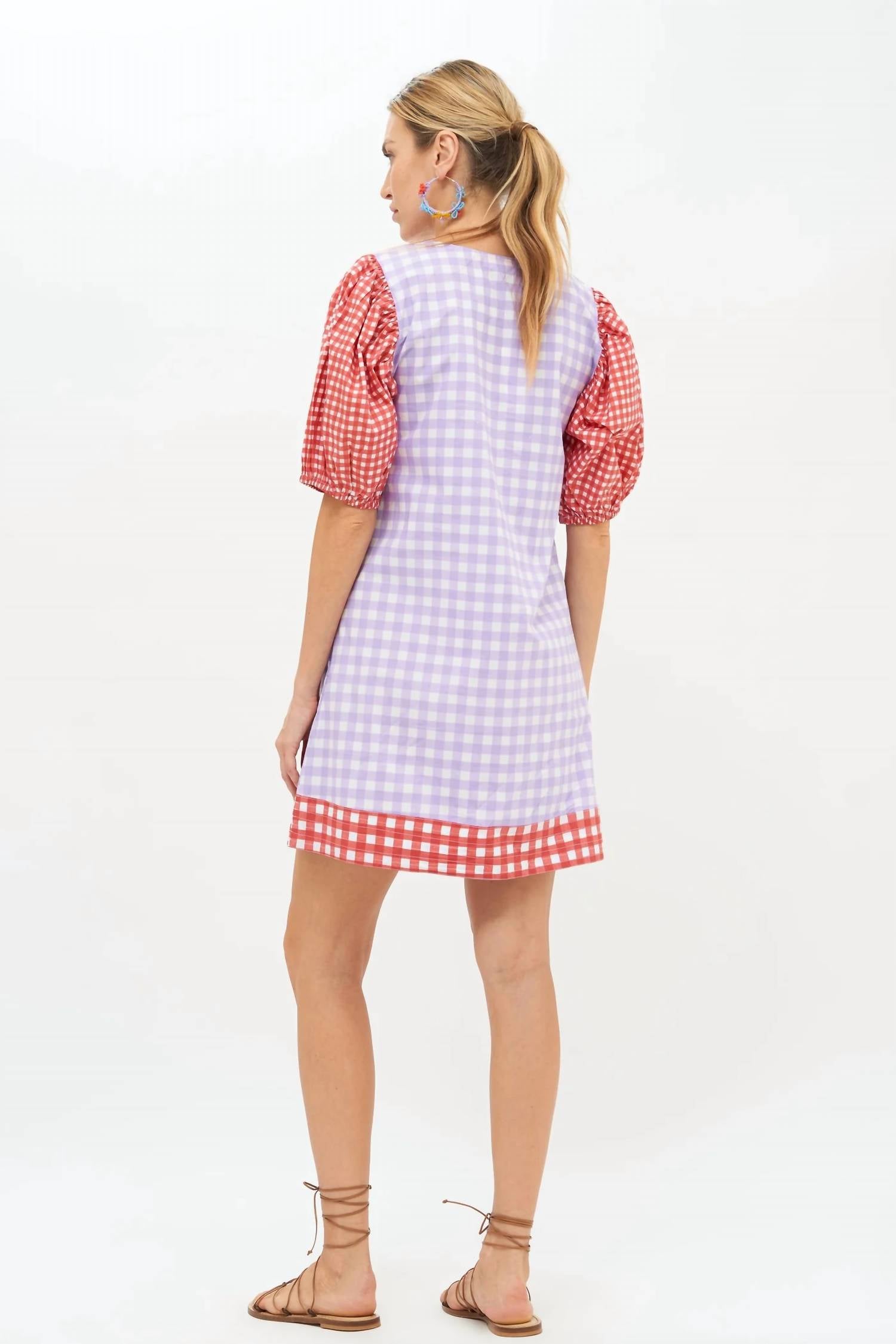 Puff Crew Neck Dress