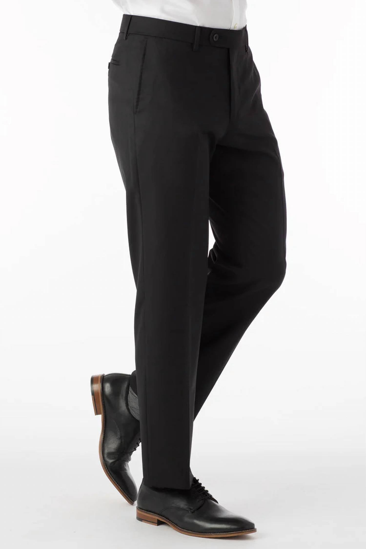 Ballin - Super 130s Loro Piana Wool Gabardine Flat Front Trouser - Park Traditional Fit