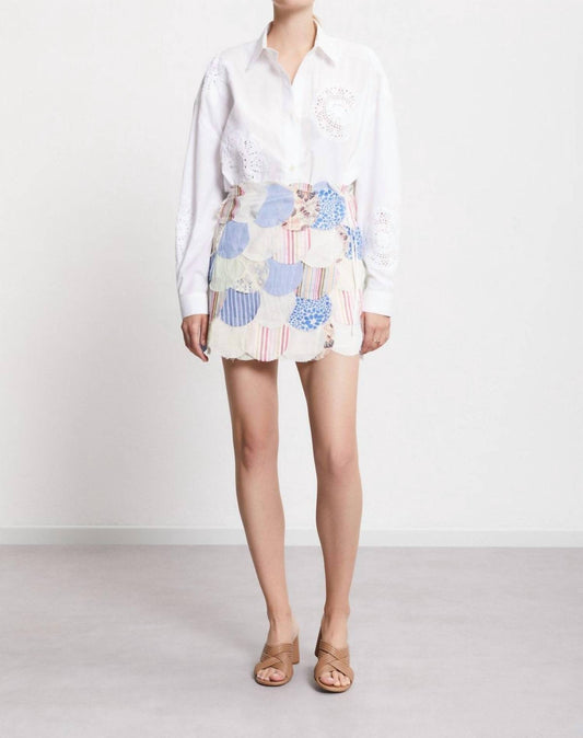 Ottod'Ame - Patchwork Mini Skirt