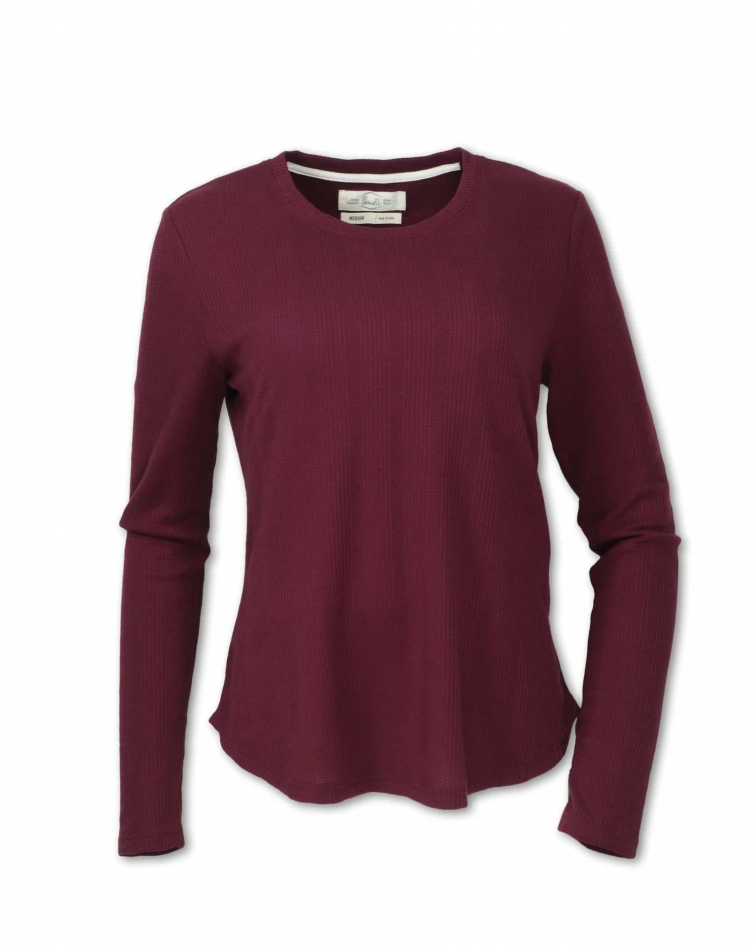 Purnell - Women's Waffle Knit Crew Top